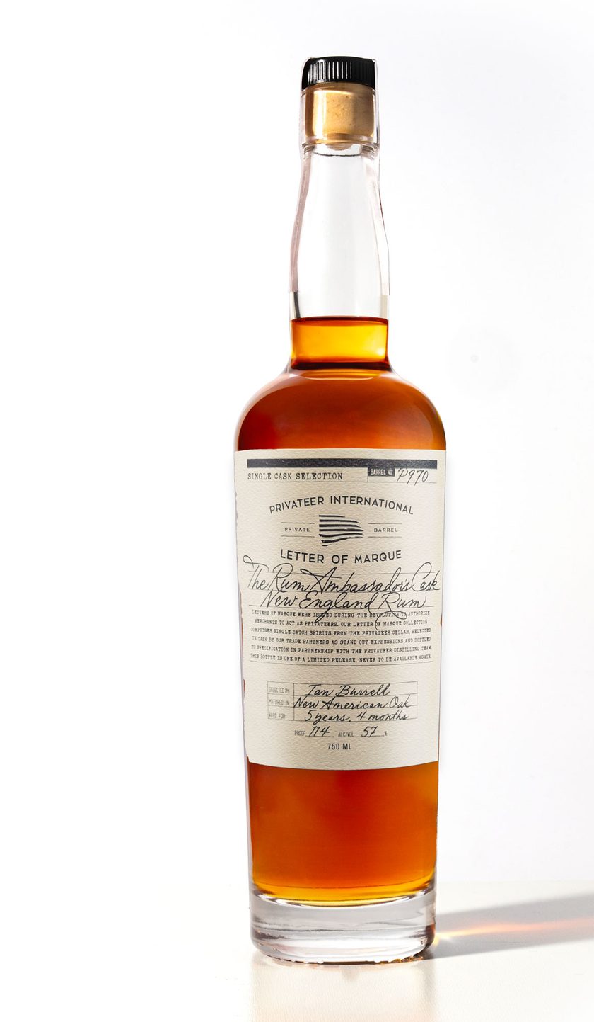 Bottle of Privateer Letter of Marque New England Rum, The Rum Ambassador’s Cask, barrel P970