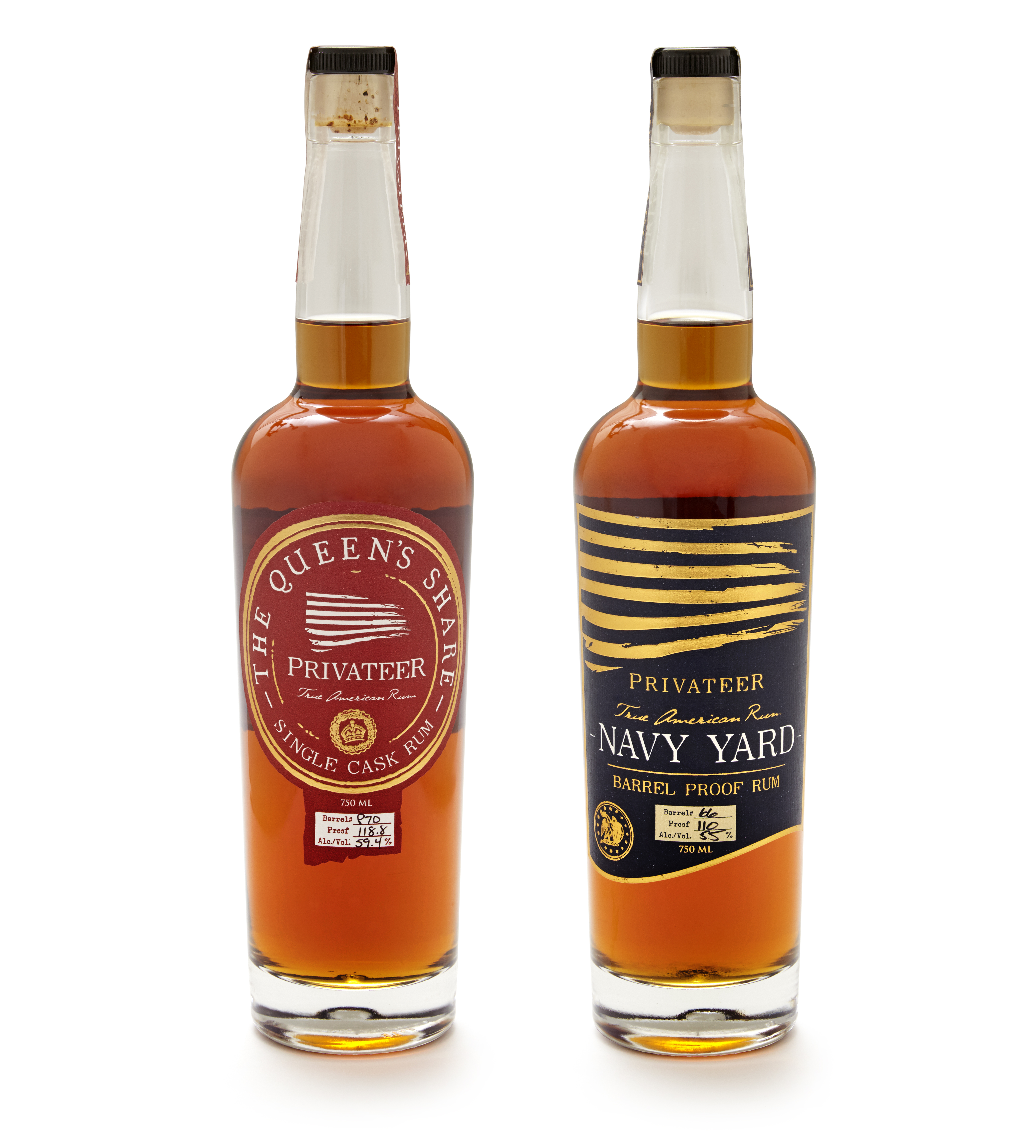 Queen's Share and Navy Yard 750ml Bottles